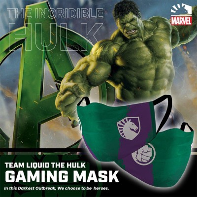 Masker Gaming Scuba Premium Team Liquid Marvel Edition - Hulk